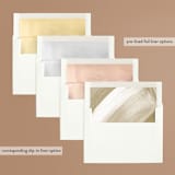 "oval" - Wedding Invitations in Natural by Leah Bisch - Envelope Liner Options