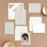"oval" - Wedding Invitations in Natural by Leah Bisch - Invitation Suite