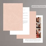 "engrained" - Wedding Invitations in Blossom by Robin Ott - Back of Card