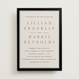 "Cambridge" - Wedding Invitations in Tuxedo by Amy Kross - Front