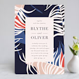 "Acapulco" - Wedding Invitations in Indigo by Angela Marzuki - Front