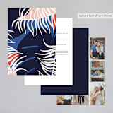 "Acapulco" - Wedding Invitations in Indigo by Angela Marzuki - Back of Card