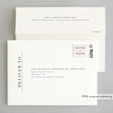 "Acapulco" - Wedding Invitations in Indigo by Angela Marzuki - FREE Recipient Addressing