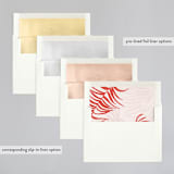 "Acapulco" - Wedding Invitations in Indigo by Angela Marzuki - Envelope Liner Options