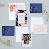 "Acapulco" - Wedding Invitations in Indigo by Angela Marzuki - Invitation Suite
