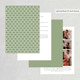 "Laurel of Greens" - Wedding Invitations in Midnight by Jennifer Wick - Back of Card