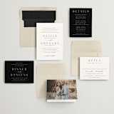"Classy Type" - Wedding Invitations in Lily by Hooray Creative - Invitation Suite