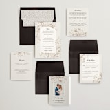 "Sketched Flora" - Wedding Invitations in Cream by Paper Raven Co. - Invitation Suite