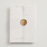 "Sketched Flora" - Wedding Invitations in Cream by Paper Raven Co. - Assembled with Vellum Wrap and Wax Seal