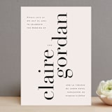 "The Loden" - Wedding Invitations in Ivory by Kelly Schmidt - Front