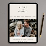 "The Loden" - Wedding Invitations in Ivory by Kelly Schmidt - FREE Wedding Website