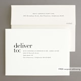 "The Loden" - Wedding Invitations in Ivory by Kelly Schmidt - FREE Recipient Addressing