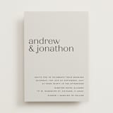 "Align" - Wedding Invitations in Linen by JoAnn Jinks - Front