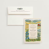"Farm and Field" - Wedding Invitations in Grass by Paper Sun Studio - Invitation with Envelope