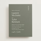 "Modern Bookmark" - Wedding Invitations in Cactus by Jill Means - Front