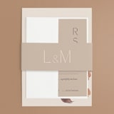 "Painted Sands" - Wedding Invitations in Terracotta by Chelsea Petaja - Assembled