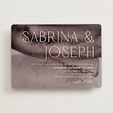"Layers" - Wedding Invitations in Truffle by Yaling Hou Suzuki - Front