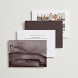 "Layers" - Wedding Invitations in Truffle by Yaling Hou Suzuki - Back of Card Options