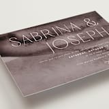 "Layers" - Wedding Invitations in Truffle by Yaling Hou Suzuki - Detail