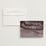 "Layers" - Wedding Invitations in Truffle by Yaling Hou Suzuki - Invitation with Envelope