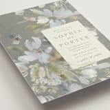 "Spring Dash" - Wedding Invitations in Pewter by Grace Kreinbrink - Detail
