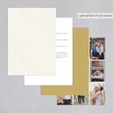 "Monogram Circle Stamp" - Wedding Invitations in Antique White by fatfatin - Back of Card