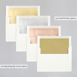 "Monogram Circle Stamp" - Wedding Invitations in Antique White by fatfatin - Envelope Liner Options
