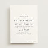 "Charleston" - Wedding Invitations in Navy by Megan Davis - Front