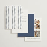 "Charleston" - Wedding Invitations in Navy by Megan Davis - Back of Card Options