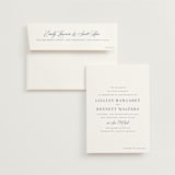 "Charleston" - Wedding Invitations in Navy by Megan Davis - Invitation with Envelope