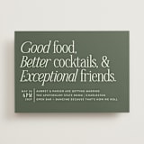 "Highlights" - Wedding Invitations in Forest by Jackie Crawford - Front