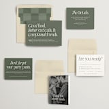 "Highlights" - Wedding Invitations in Forest by Jackie Crawford - Invitation Suite