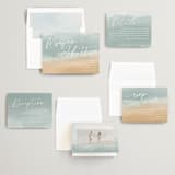 "Seaside" - Wedding Invitations in Seaglass by Rebecca Durflinger - Invitation Suite