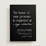"A formal request" - Wedding Invitations in Jet by Lea Delaveris - Front