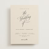 "Modern Romance" - Wedding Invitations in Almond by Eric Clegg - Front