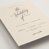 "Modern Romance" - Wedding Invitations in Almond by Eric Clegg - Detail