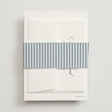 "Hilton" - Wedding Invitations in Ocean by Kelly Schmidt - Assembled with Belly Band