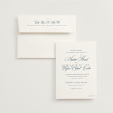 "Hilton" - Wedding Invitations in Ocean by Kelly Schmidt - Invitation with Envelope