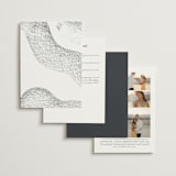 "Memo" - Wedding Invitations in Charcoal by Blustery August - Back of Card Options