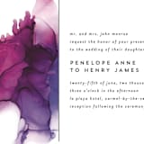 "saturated" - Wedding Invitations in Plum by Erin Deegan - Close-Up