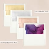 "saturated" - Wedding Invitations in Plum by Erin Deegan - Envelope Liner Options
