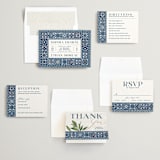 "Mediterranean Tiles" - Wedding Invitations in Ocean by GeekInk Design - Invitation Suite