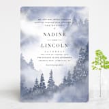 "Misty trees" - Wedding Invitations in Frost by Stacey Meacham - Front