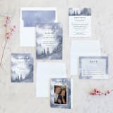 "Misty trees" - Wedding Invitations in Frost by Stacey Meacham - Invitation Suite