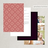 "Fall Floral" - Wedding Invitations in Mauve by Alethea and Ruth - Back of Card