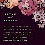 "Fall Floral" - Wedding Invitations in Mauve by Alethea and Ruth - Close-Up