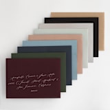 "Fall Floral" - Wedding Invitations in Mauve by Alethea and Ruth - Colored Envelopes Available