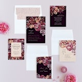 "Fall Floral" - Wedding Invitations in Mauve by Alethea and Ruth - Invitation Suite
