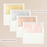 "Forever" - Wedding Invitations in Blush by Susan Moyal - Envelope Liner Options