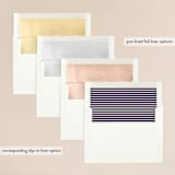 "At Last" - Wedding Invitations in Eggplant by Lauren Chism - Envelope Liner Options